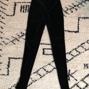 Wolford Black velvet leggings